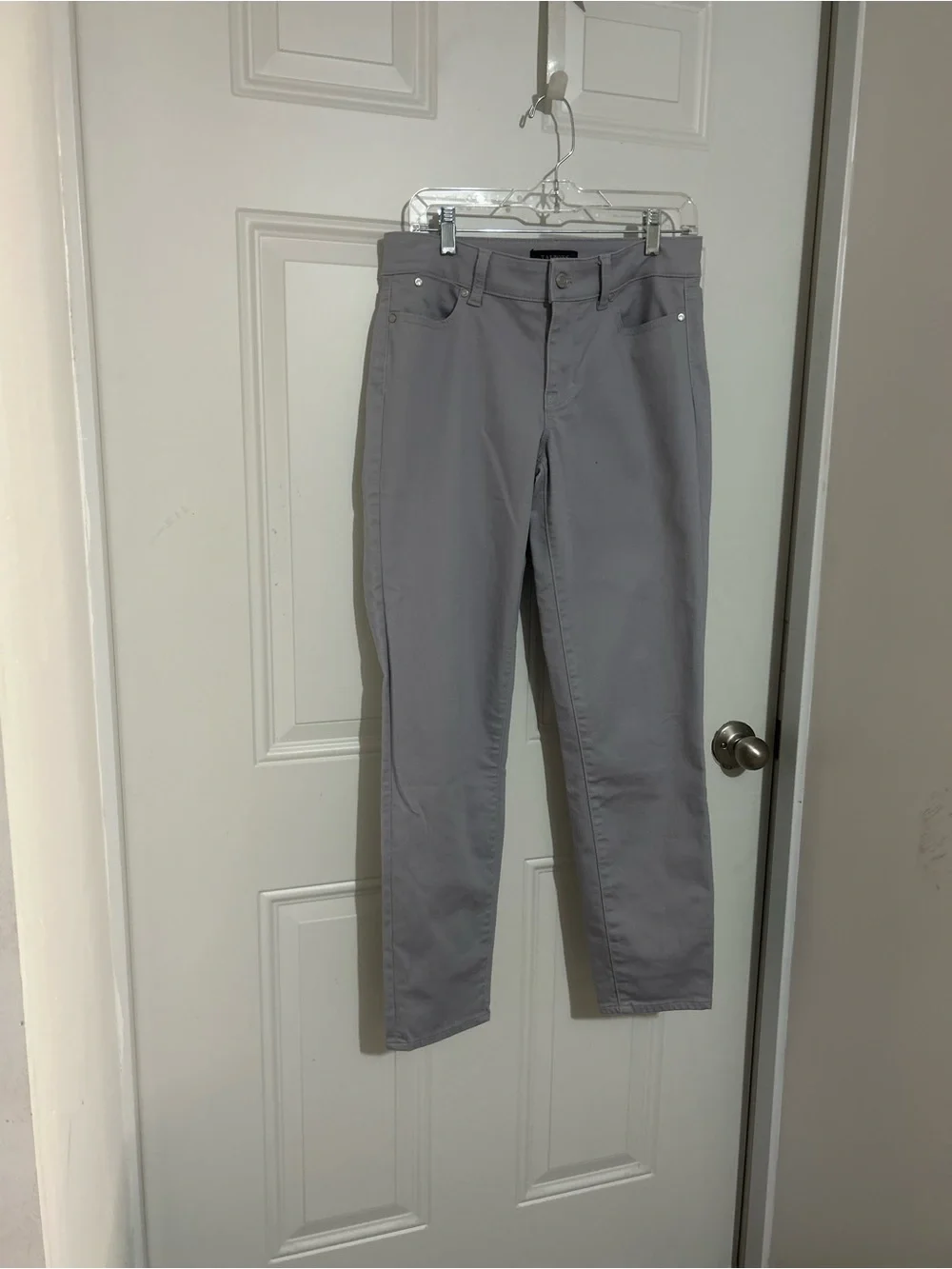 Talbots Gray Straight-Leg Jeans